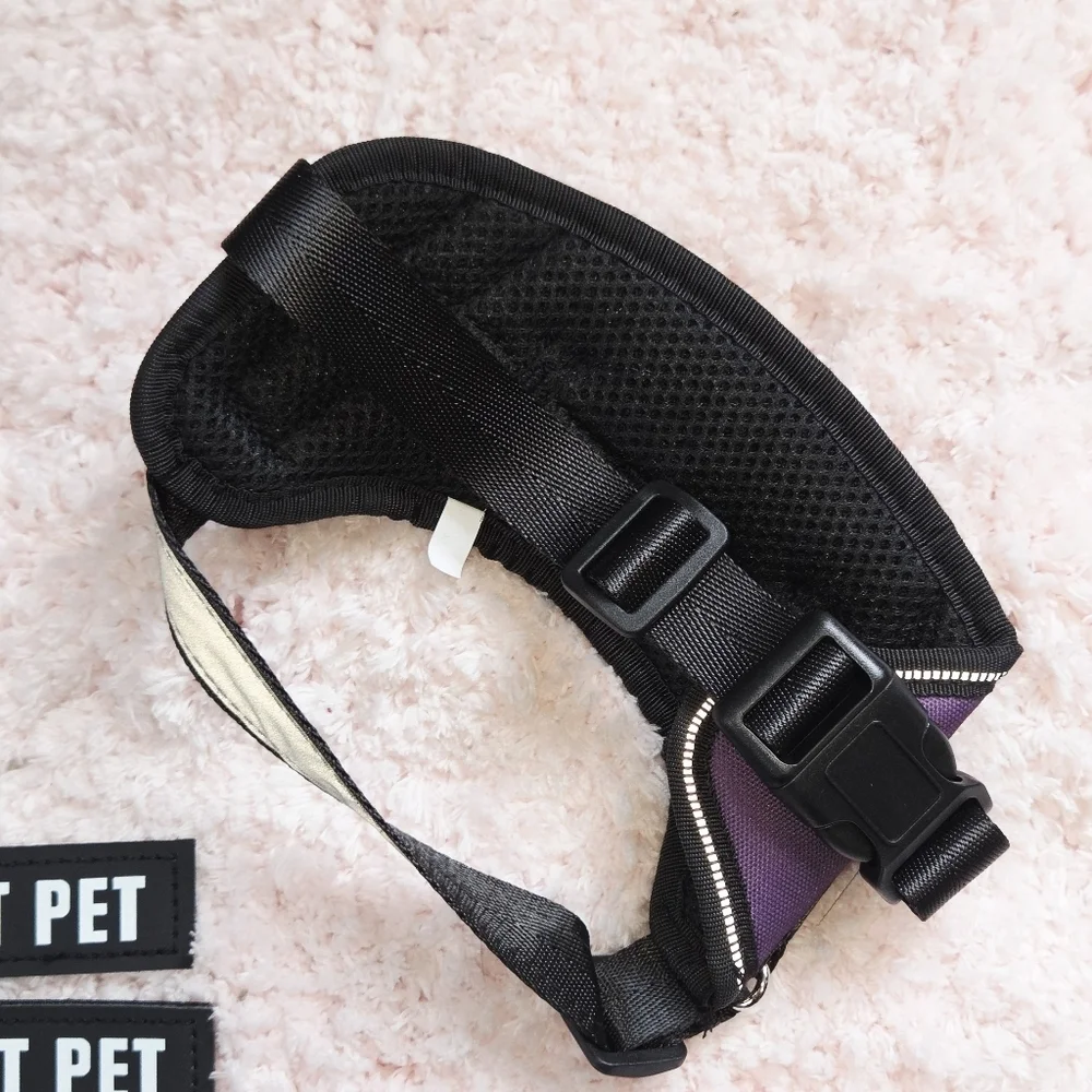 Purple Dog Training Harness with Patches xs NWT k9